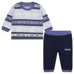 Ensemble pull + pantalon Garçon Bleu