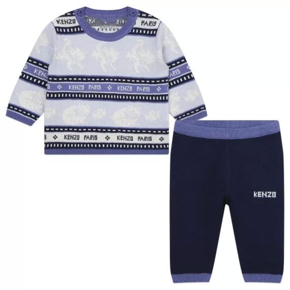 Ensemble pull + pantalon Garçon Bleu