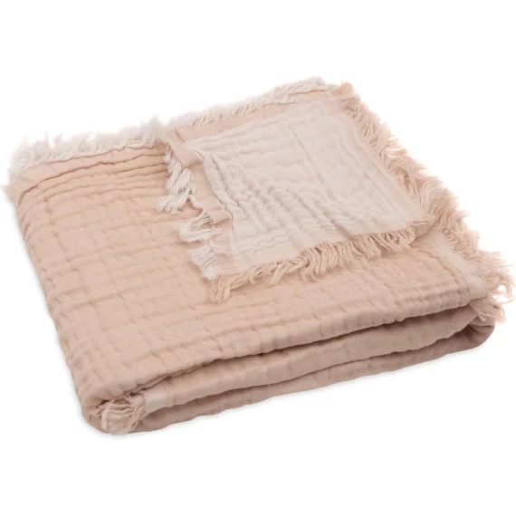 Couverture En Coton Corail