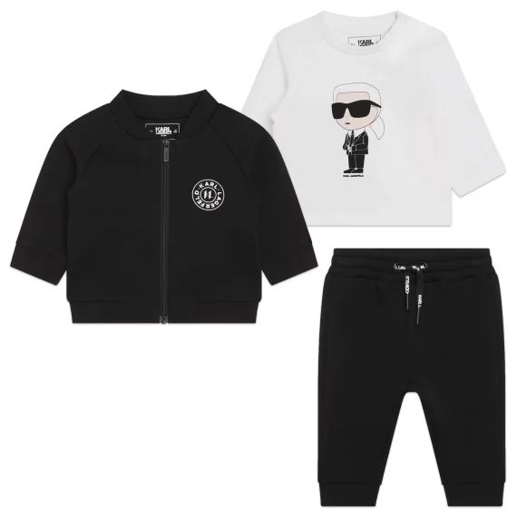 Ensemble de jogging 3 pièces Garçon Noir