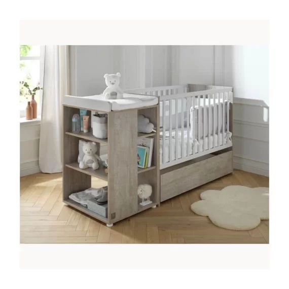 Lit combiné évolutif 120x60en 90×190 Nova