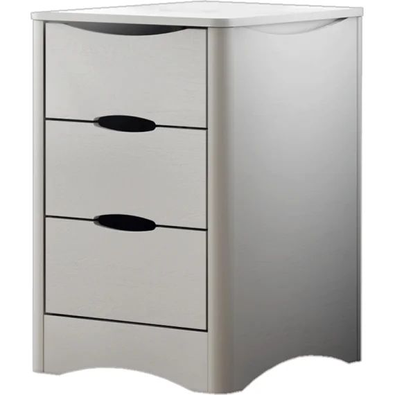 Bloc de rangement 3 tiroirs Fusion blanc