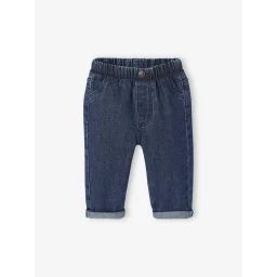 Jean denim bébé Basics avec taille élastiquée et poches denim brut