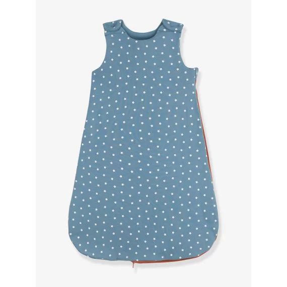 Gigoteuse sans manches en coton bio PETIT BATEAU bleu