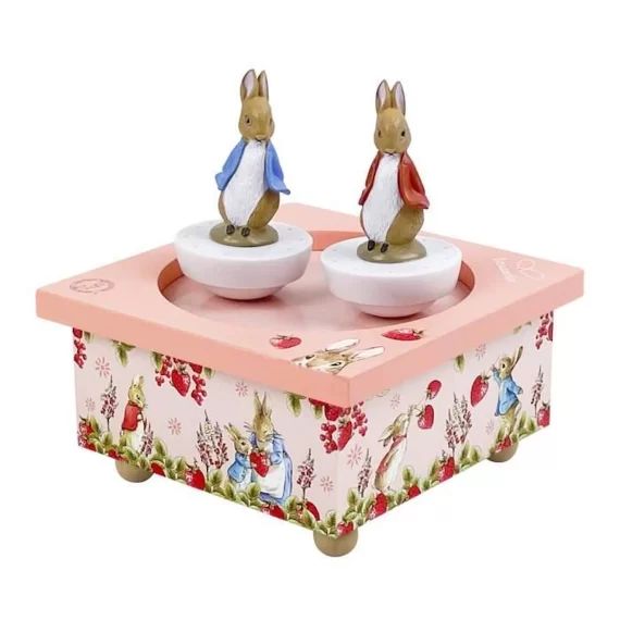 Trousselier – Boite à Musique Peter Rabbit Fraises blanc