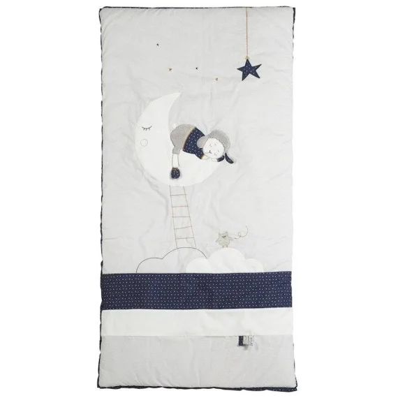 Edredon Pour Lit Bébé En Coton Gris Perle – Merlin – 60x120cm – Chaleur Et Confort Gris