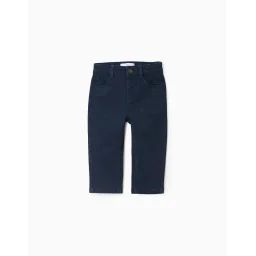 Pantalon En Toile Bleu Foncé