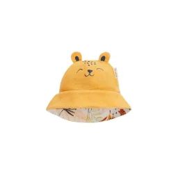 Bob Bébé Réversible En Gaze De Coton Bébé Wakae Jaune