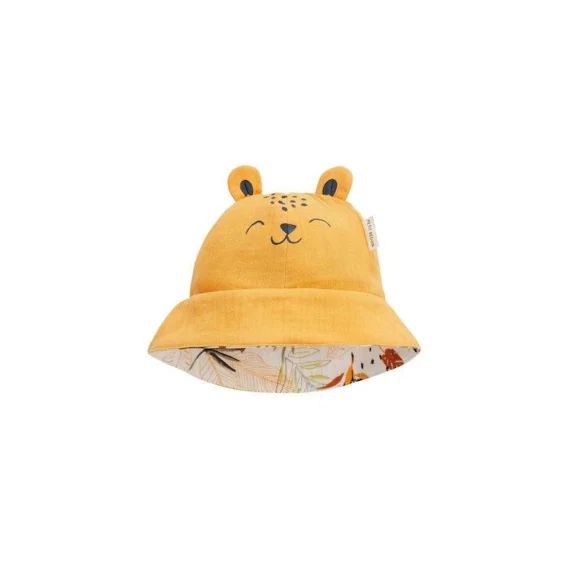Bob Bébé Réversible En Gaze De Coton Bébé Wakae Jaune