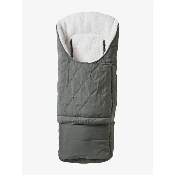 Chancelière évolutive doublée sherpa gris ardoise