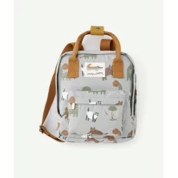 Sac à dos bébé garçon vert avec imprimé animaux –  – Soldes