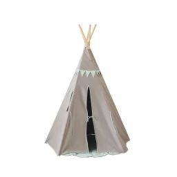 Tente Tipi Avec Guirlande Menthe En Coton Vert