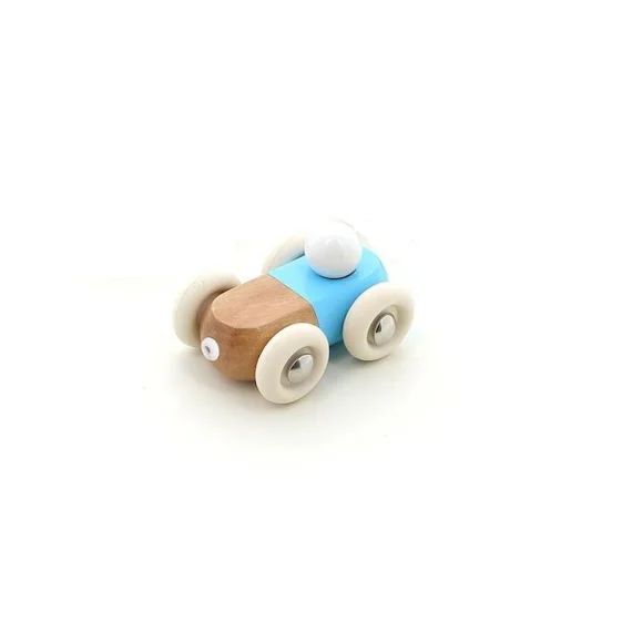 Mini Voiture En Bois – Vilac – Moit-moit – Bleu – 7 Cm – Pour Enfants À Partir De 24 Mois Bleu