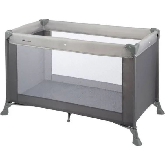 BEBECONFORT Soft dreams Lit bébé, Lit parapluie, De la naissance à 3 ans (jusqu&rsquo;à 15kg), Gray Mist + sac de transport gris