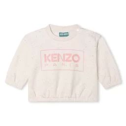 Sweat-shirt en molleton gratté Fille Beige