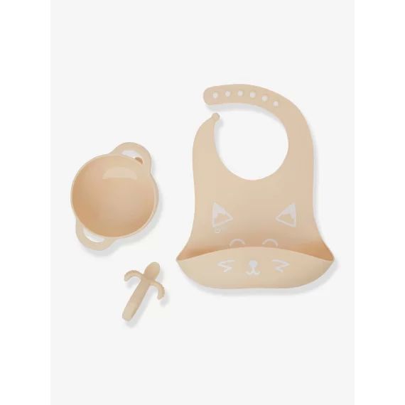 Kit repas silicone BABYMOOV First’Isy beige (renard)