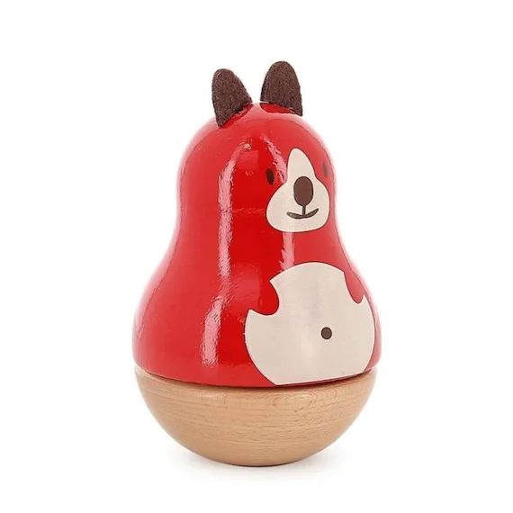 Boite À Musique En Bois Laqué Vilac Lucien Le Chien – Jouet En Bois Pour Enfant Rouge
