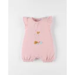 Combishort Lapin En Jersey Rose