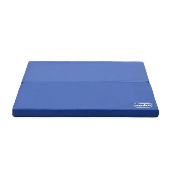 Matelas pour parc – ASALVO – 14498 – pliable et très rembourré – bleu Navy – pour enfant de 0 à 15 kg blanc