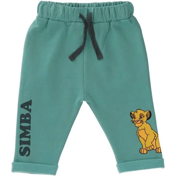 Pantalon En Molleton Disney Simba Roi Lion Vert D&rsquo;eau