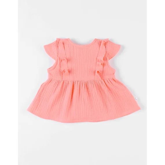 Blouse À Manches Courtes Rose