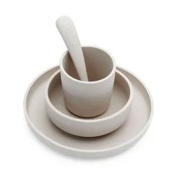 Coffret De Table En Silicone (4pcs) Beige