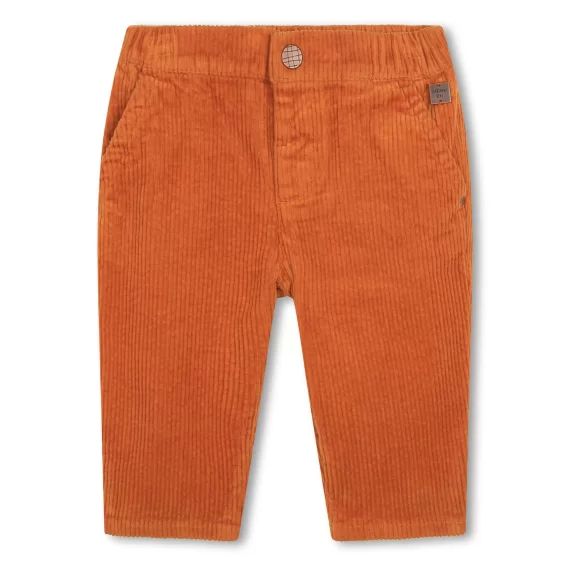 Pantalon en velours côtelé Garçon Marron