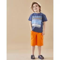 Bermuda en twill orange