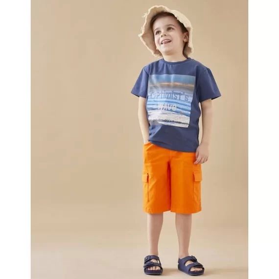 Bermuda en twill orange