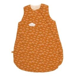 Gigoteuse Bébé Hiver Croisée En Double Gaze De Coton Marron