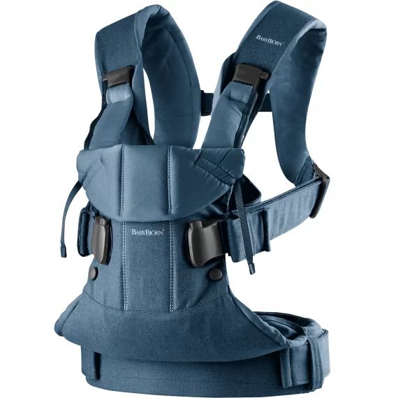 Porte-bébé One – Bleu denim/Bleu nuit / Coton mélangé