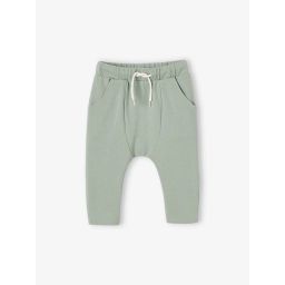 Pantalon bébé en maille piquée vert d&rsquo;eau