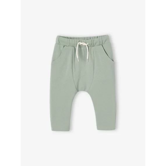 Pantalon bébé en maille piquée vert d&rsquo;eau