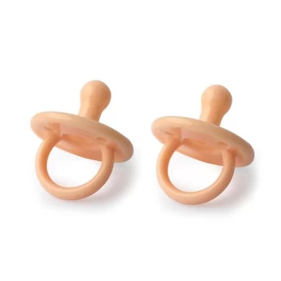 Tétines Bébé – Filibabba – Silicone – Peach – Lot De 2 Sucettes orange