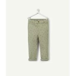 Le pantalon chino olive avec imprimé vélos –  – Soldes