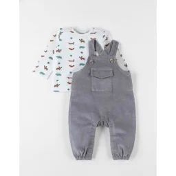 Set Salopette + T-shirt Gris
