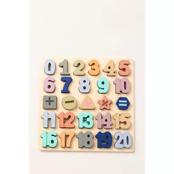 Puzzle avec des chiffres en bois Nemi Kids