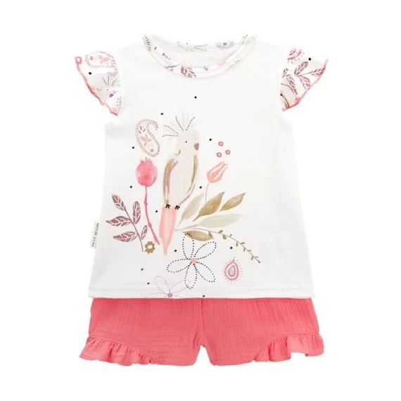 Pyjama bébé manches courtes Haapiti rose