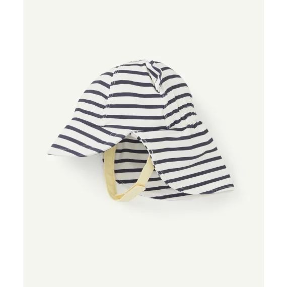 Casquette de bain bébé garçon en fibres recyclées motif marinière –  – Soldes