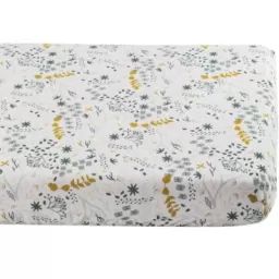 Drap housse en coton bio Yukari (60 x 120 cm)