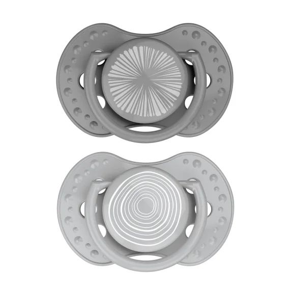 Lot De 2 Sucettes Dynamique Lovi Harmony Taille 4 – Plus 18 Mois Gris