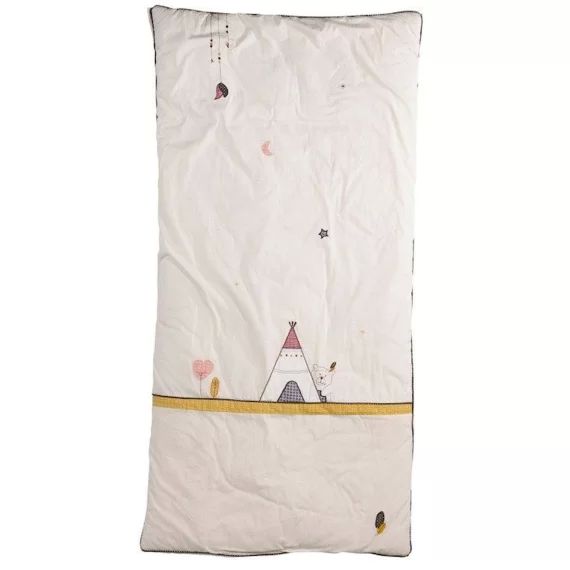 Edredon pour lit bébé en coton beige