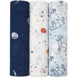 Lot de 3 maxi langes Silky Soft Stargaze (120 x 120 cm)