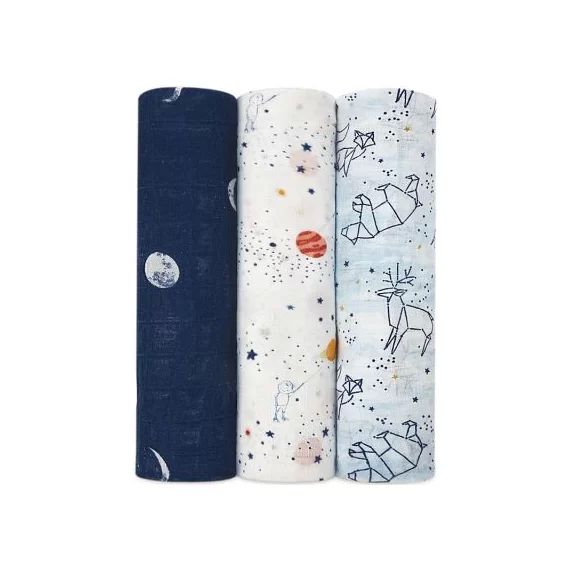 Lot de 3 maxi langes Silky Soft Stargaze (120 x 120 cm)