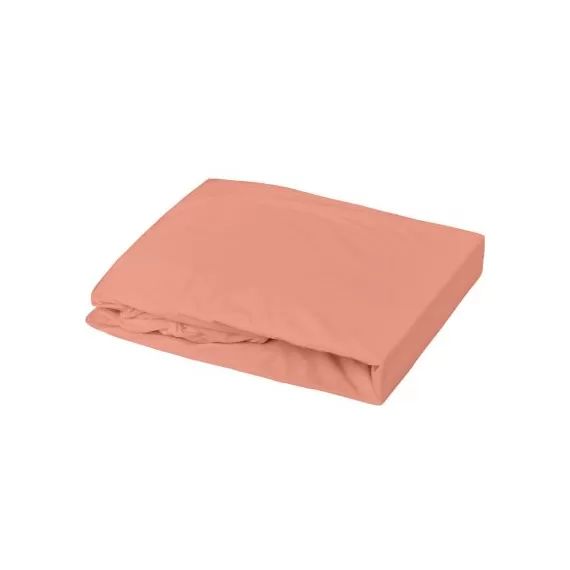 Drap housse en coton terracotta (40 x 80 cm)