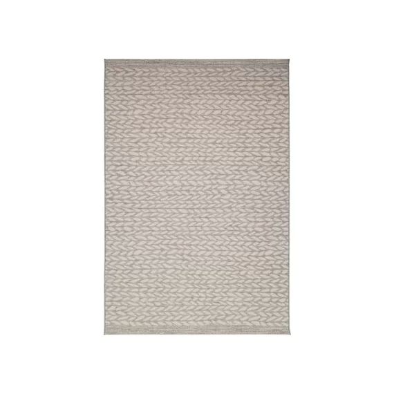 Tapis pour l&rsquo;intérieur et l&rsquo;extérieur tressé Leaves gris (115 x 170 cm)