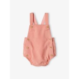 Combinaison bébé naissance forme barboteuse corail
