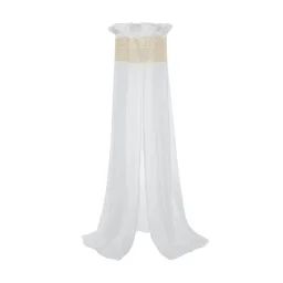 Ciel De Lit En Coton Blanc Boho