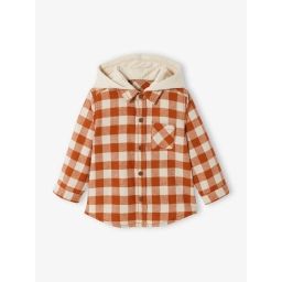 Chemise à carreaux bébé garçon carreaux rouille
