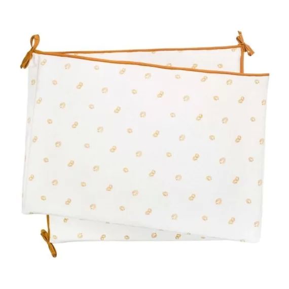 Tour De Lit Trois Kilos Sept – Ecru – Velours – Bébé – 40×180 Cm – Collection Trois Kilos Sept Beige